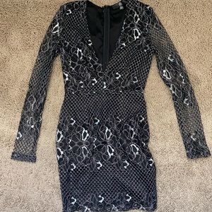 Missguided long sleeve dress